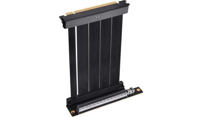PCI-E 4.0 topelt 90° riser-kaabel 13cm, must