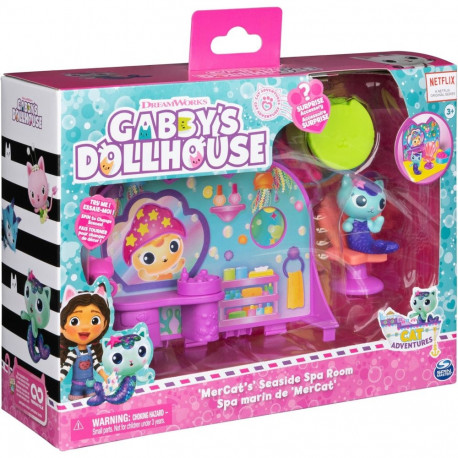 Gabby's Dollhouse Deluxe Room Spielset - Wellness Raum mit Meerkätzchen