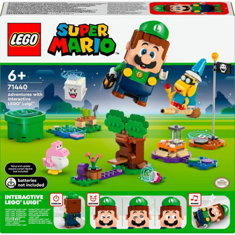 LEGO 71440 Super Mario Adventures with Interactive LEGO Luigi, Construction Toy