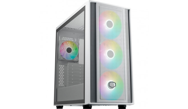Cooler Master MasterBox 600, tower case (white, tempered glass)