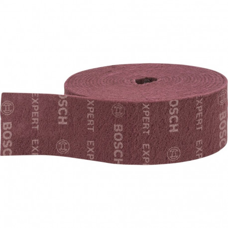 Bosch Expert fleece roll N880 Medium A, 115mmx10m, sanding sheet (red, 10 meter roll, for hand sandi