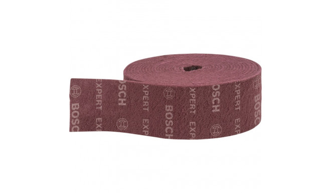 Bosch Expert fleece roll N880 Medium A, 115mmx10m, sanding sheet (red, 10 meter roll, for hand sandi