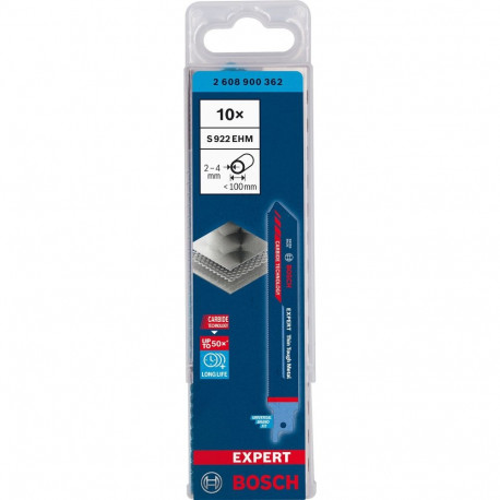 EXPERT Säbelsägeblatt ‘Thin Tough Metal’ S 922 EHM, 10 Stück (Länge 150mm)