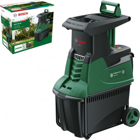 Vaikne oksapurustaja AXT 25 TC 2.500W, roheline/must
