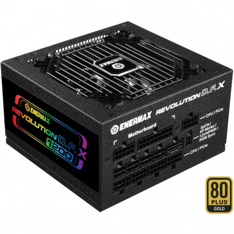 Revolution toiteplokk D.F.X 1650W 3x 12-pin suurevõimsusega GPU-pistikud 7x PCIe-pistikud kaablijuht