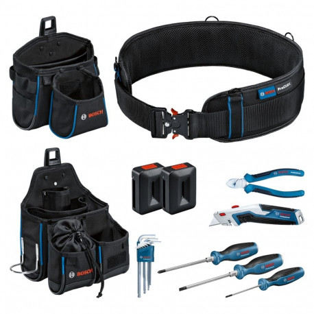 Werkzeuggürtel und Handwerkzeug-Set Professional (schwarz, ProClick System, inkl. 14-teiliges Werkze