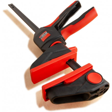 Einhandzwinge mit drehbarem Griff EZ360-60 (schwarz/rot, 600 / 80)