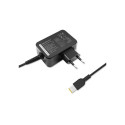 Power Adapter - Qoltec 51035 45W AC-to-DC for IBM/Lenovo Black