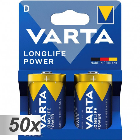 50x2 Varta Longlife Power Mono D LR 20 VPE masterkast