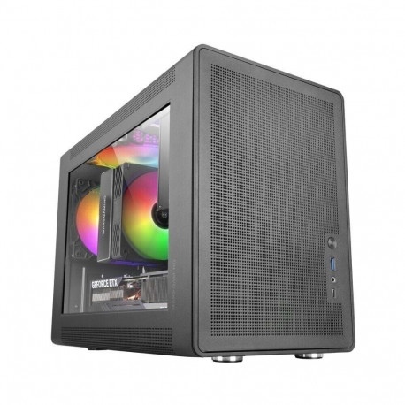 Mars Gaming MCXPS mATX Ultra-Compact Gaming PC Case with MESH & Glass Panel