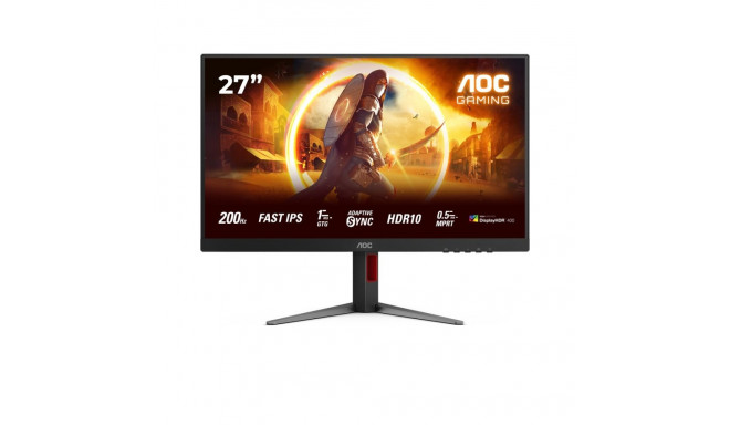 AOC 27G4HA arvutimonitor 68.6 cm (27") 1920 x 1080 pikslit Full HD LED must, punane