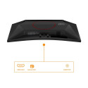 AOC G4 C24G42E arvutimonitor 59.9 cm (23.6") 1920 x 1080 pikslit Full HD LED must, punane