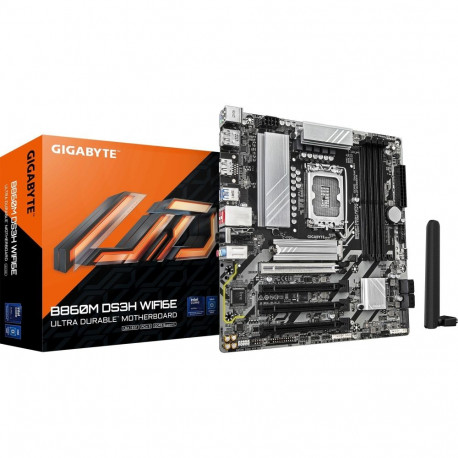 GIGABYTE B860M DS3H WIFI6E - Socket 1851 - motherboard (white)
