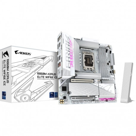 B860M AORUS ELITE WIFI6E ICE (silber/weiß)