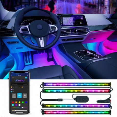 Govee RGBIC Interior Car Lights Smart strip light Transparent Bluetooth
