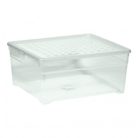 Curver kaanega hoiukast Textile Box 18.5L 39.6x34.3x17.3cm 0803002001, läbipaistev