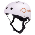 Kask M dla dzieci 3-7 lat - SUN BABY z lampką LED  biały