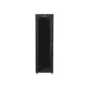 RACK CABINET 19" FREE-STANDING 42U/600X600 (FLAT PACK) WITH GLASS DOOR LCD BLACK LANBERG V2 RACK CABINET 19" FREE-STANDING 42U/600X600 (FLAT PACK) WITH GLASS DOOR LCD BLACK LANBERG V2