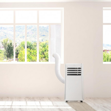 Insulated sliding window covering 163 x 35 cm for portable air conditioners