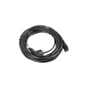 Lanberg CEE 7/7 - IEC 320 C13 toitekaabel, 10m, must