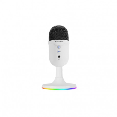Mars Gaming MMICCXW High Definition ENC Desktop Cardioid Microphone USB / ARGB