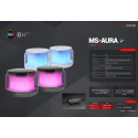 Mars Gaming MSAURA USB DSP Stereo PC Speaker 15W / RGB / Bluetooth 5.3