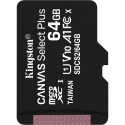 Kingston Canvas Select Plus 64GB microSDXC (black, UHS-I U1, Class 10, V10, A1)