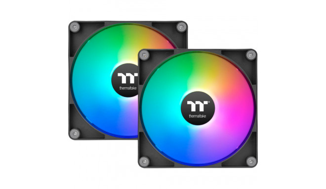 CT120 Reverse ARGB Sync PC Cooling Fan (schwarz, 2er Pack, ohne Controller, Reverse, 120 mm)