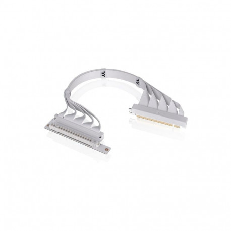 PCI-E 4.0 Dual 90° Riser Cable (weiß, 40cm)