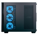 Aerocool P500C-G-BK-v1, tower case (Black, Tempered Glass x 3)