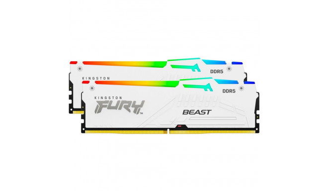 Kingston FURY DDR5 - 64GB - 6000 - CL - 30 (2x 32 GB) dual kit, RAM (white, KF560C30BWEAK2-64, FURY 