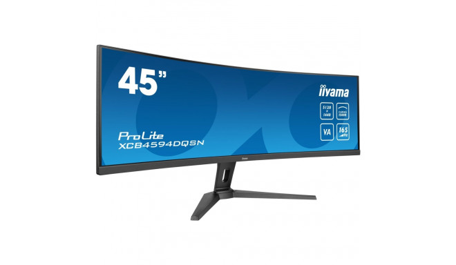 iiyama ProLite XCB4594DQSN-B1, gaming monitor - 44 - black (matt), DQHD, VA, curved, 165Hz panel