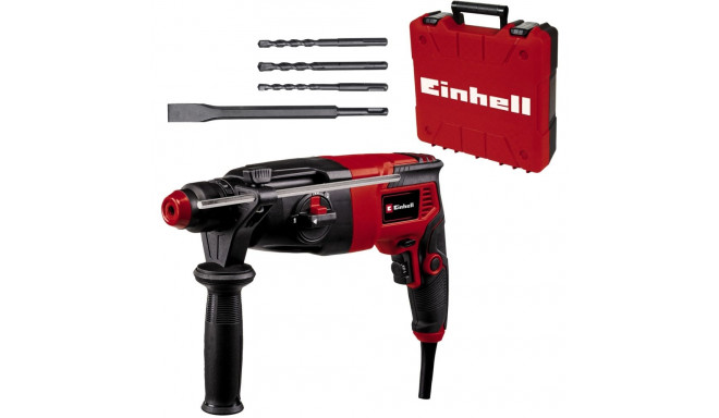 Einhell hammer drill TC-RH 620 4F Kit (black/red, 620 watts, E-Box Basic, incl. drill and chisel)