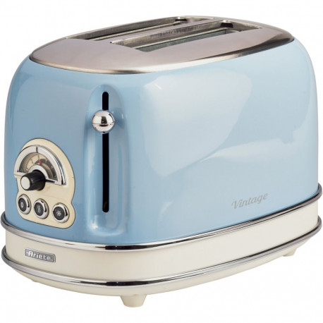 Vintage Toaster 155 (hellblau, 810 Watt, für 2 Scheiben Toast)