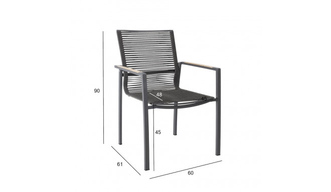 Tool MONTANA 60x61xH90cm, hall