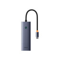 4in1 Hub Baseus  UltraJoy USB-C do 3x USB 3.0 + RJ45 (space grey)