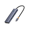 4in1 Hub Baseus  UltraJoy USB-C do 3x USB 3.0 + RJ45 (space grey)
