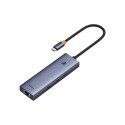 4in1 Hub Baseus  UltraJoy USB-C do 3x USB 3.0 + RJ45 (space grey)