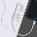 USB-C cable for Lightning Baseus Cafule, PD, 20W, 2m (white)