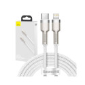 USB-C cable for Lightning Baseus Cafule, PD, 20W, 2m (white)