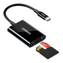 Card Reader SD, microSD USB-C 3.1, Black