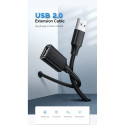 Kaabli pikendus USB AM - AF 1,5m must US103 UGREEN