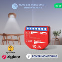 Nous B2Z ZigBee Smart Switch moodul 1 kanaliga, koos voolumõõtjaga