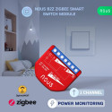 Nous B2Z ZigBee Smart Switch moodul 1 kanaliga, koos voolumõõtjaga
