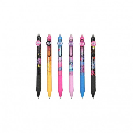 Retractable rubberised erasable pen CoolPack Disney Stitch Black