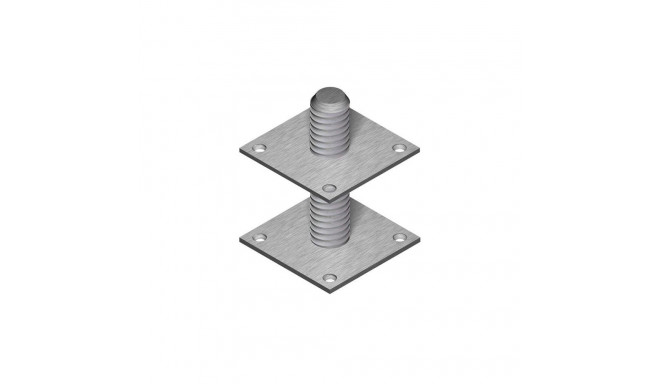 THREADED COLUMN SHOE 100X100X8,0 M30X200
