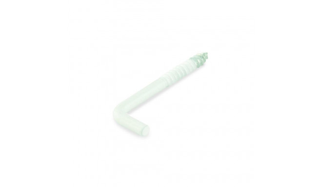 SCREW HOOK 30X2,8X13X12 WHITE/ 4PCS