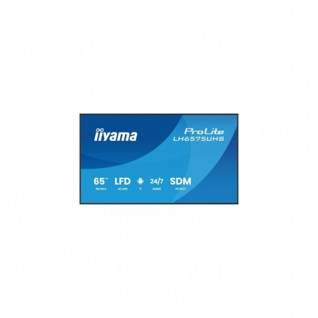 iiyama LH6575UHS-B2AG Signage Display Digital signage flat panel 163.8 cm (64.5") LCD Wi-Fi 500