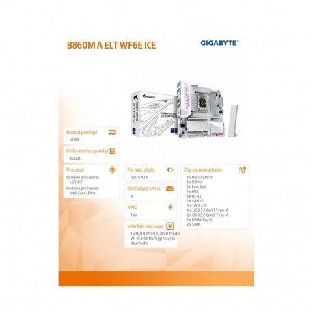 B860M A ELT WF6E ICE emaplaat