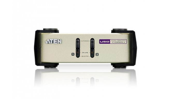 ATEN BIURKOWY KVM 2PORT PS2 USB VGA CS82U